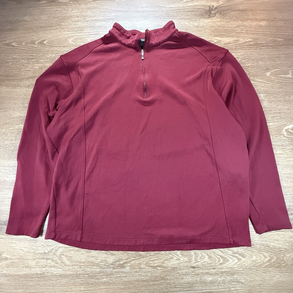 Nike UPS Worldport Men's 3XL Red 1/4 Zip Pullover Dri Fit Long Sleeve Shirt